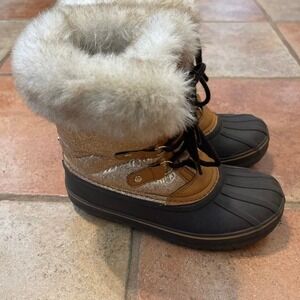 Juicy Couture faux fur lined Duck boots size 2